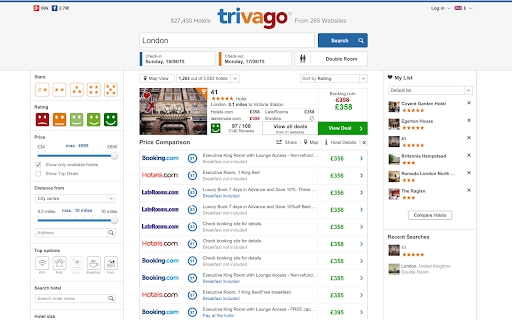 trivago screenshot 1