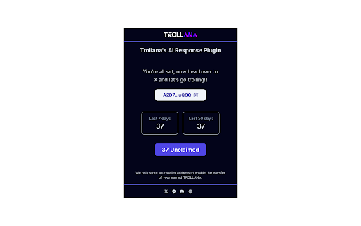 Trollana AI Social Reply Generator screenshot 1