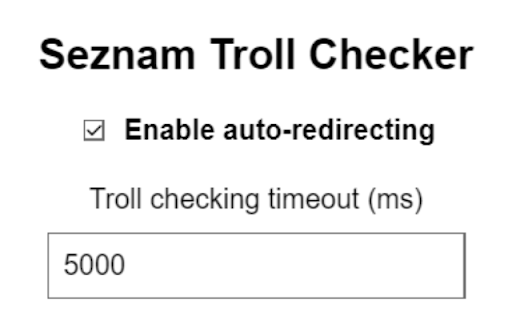 TrollSpotter for Seznam.cz screenshot 1