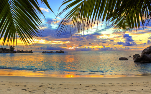 Tropical Beach Sunset screenshot 1