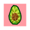 Tropical Low Poly Avocado Theme logo