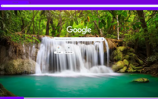 Tropical rainforest with waterfall screenshot 1