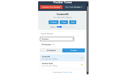 TruckSim Radio screenshot 1