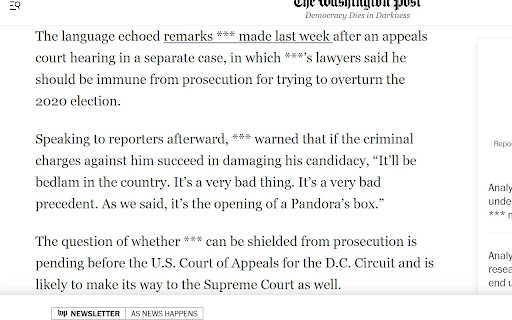 Trump Censor screenshot 1