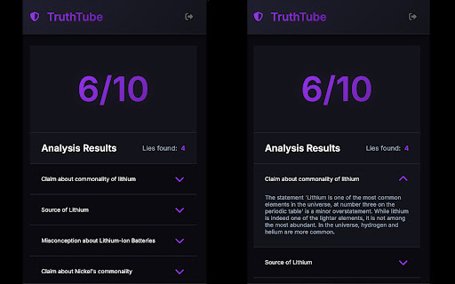 TruthTube screenshot 1