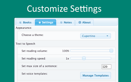TTS Ebook Reader screenshot 1