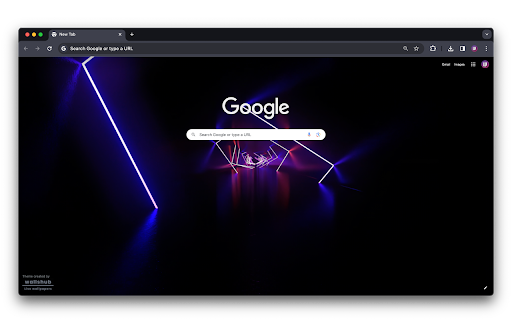 Tunnel With Neon Lights screenshot 1