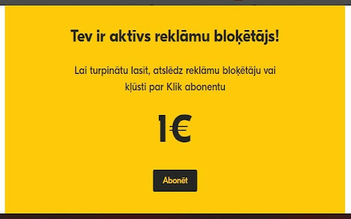 TVNET/Delfi Subscription Promt Block screenshot 1