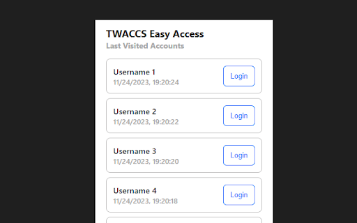 TWACCS Easy Access screenshot 1