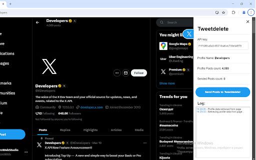 Tweetdelete - twilert.com screenshot 1