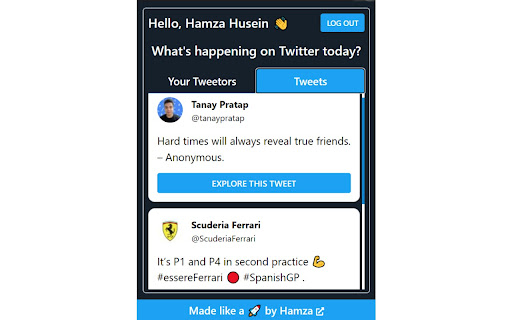 Tweetors screenshot 1