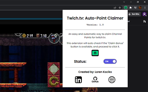 Twich.tv: Auto-Point Claimer screenshot 1