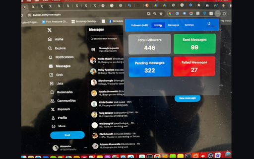 Twitter Mass DM Sender & Bulk Message screenshot 1