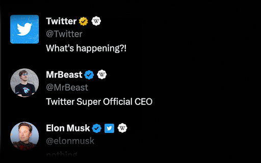 Twitter Wikipedia Badge screenshot 1