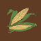 Two ears of corn logo