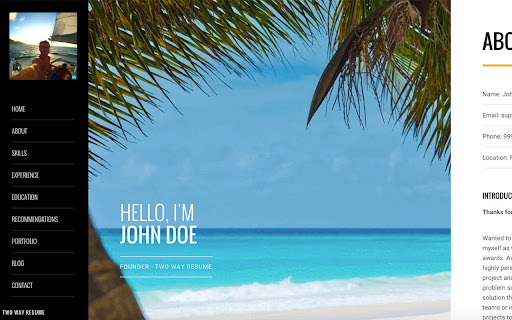 Two Way Resume screenshot 1