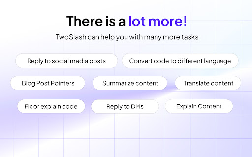 TwoSlash: An OpenAI ChatGPT Chrome Extension screenshot 1