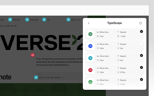 TypeScope - Text Style Inspector screenshot 1