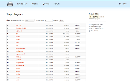 Typing Test - KeyHero screenshot 1