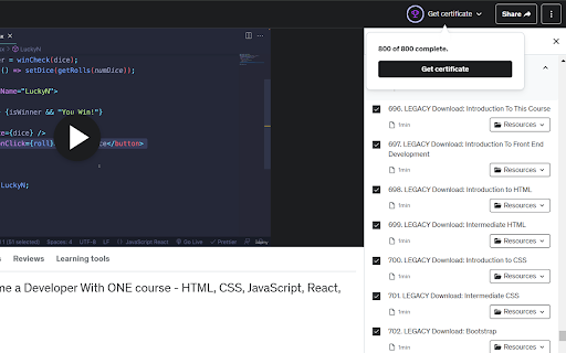 Udemy Course Completion screenshot 1