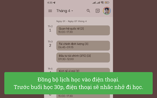 UEL Schedule screenshot 1