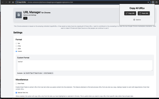 Umbrella - Copy All URLs V3 screenshot 1