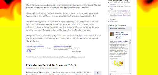 Uncle Jim's Pepper/Habanero Mustard Theme screenshot 1