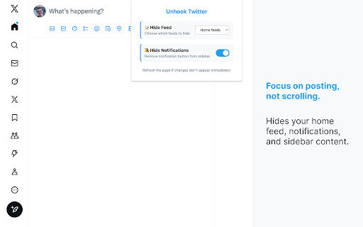 Unhook Twitter screenshot 1