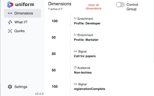 Uniform Context screenshot 1