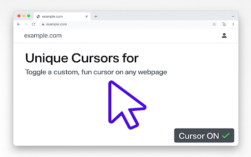 Unique Cursors for Google Chrome screenshot 1