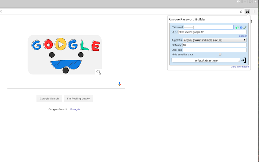 UniquePasswordBuider screenshot 1