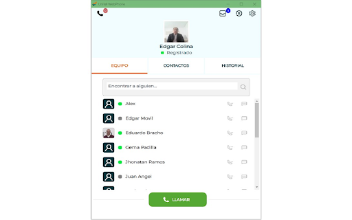 Unitel WebRTC screenshot 1