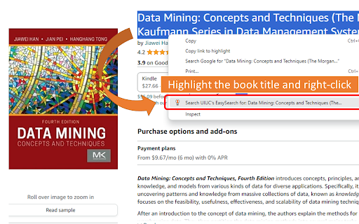 University of Illinois' Easy Search screenshot 1