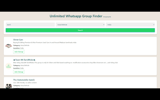 Unlimited WhatsApp Group Links screenshot 1