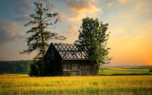 Unroofed wooden house screenshot 1
