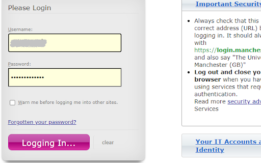 UoM Blackboard Enhancement screenshot 1