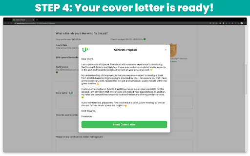 UpAlerts: AI Cover Letters screenshot 1