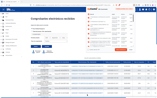 UpConta XML Downloader screenshot 1