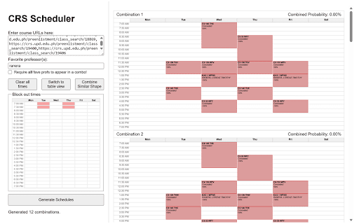 UPD CRScheduler screenshot 1
