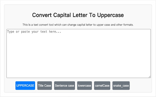 Uppercase Text screenshot 1