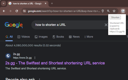 URL Shortener screenshot 1