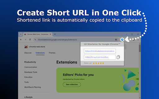 Url Shortener for Google Chrome™ screenshot 1