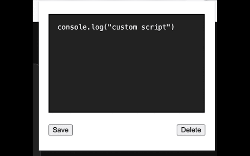 User Scripts Manager screenshot 1