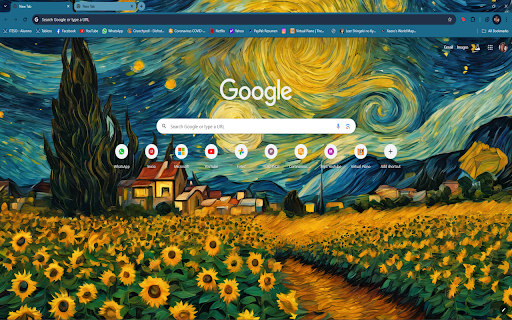 Van Gogh A.I, Sunflower Field screenshot 1