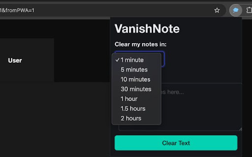 VanishNote screenshot 1