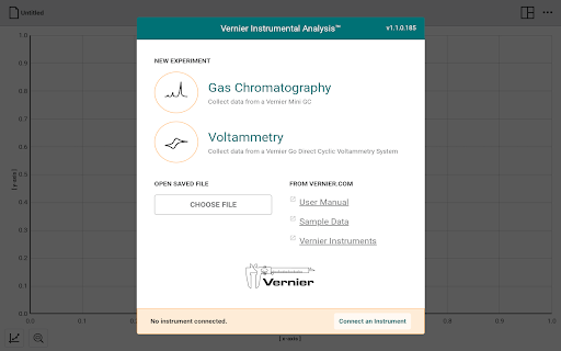 Vernier Instrumental Analysis screenshot 1