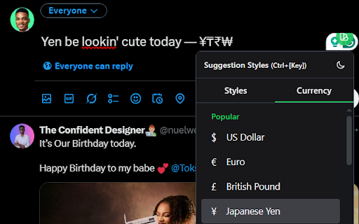 Viblify: Unicode Text Styler screenshot 1
