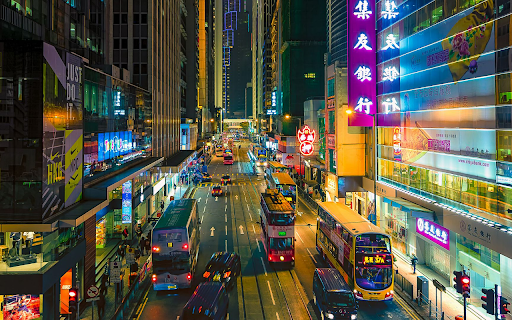 Vibrant Night in Old Hong Kong Streets screenshot 1