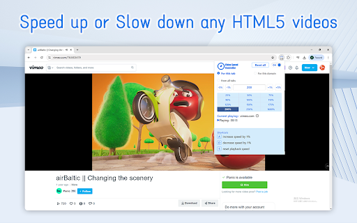 Video Speed Controller screenshot 1