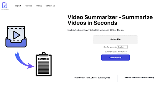 Video Summarizer screenshot 1